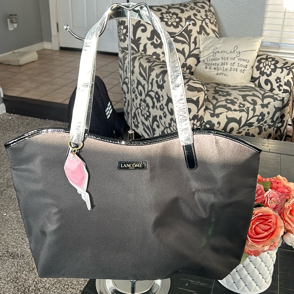 NWT Lancôme nylon tote bag